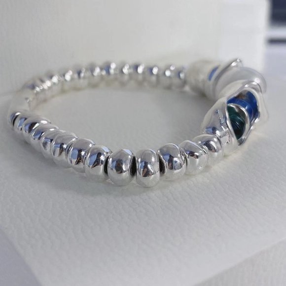 Uno de 50 Silver bracelet - CORALLINE Bracelet alloy /Faux Pearl / Glass Crystal - Picture 4 of 7